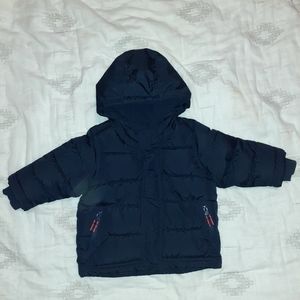 Navy puffer jacket